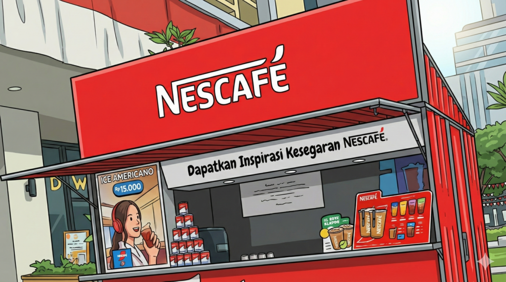Kedai NESCAFÉ konsep on-the-go di Indonesia